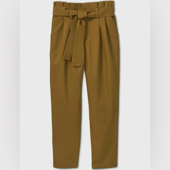 A New Day Paper Bag Tie Waist Trousers - Picture 3 of 7